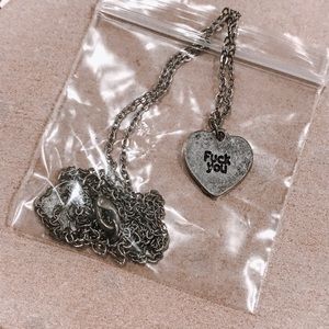F**** You Heart Necklace